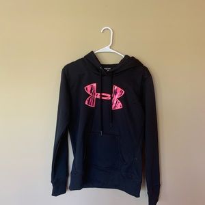 Under Armor black and pink hoodie